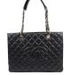 Chanel Classic Black Caviar Leather GST Bag A50995 Gold