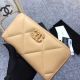 CHANEL 19 Sheepskin and Gold-Tone Metal Wallet in Apricot - AP1063