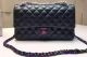 Chanel 2.55 Classic Flap Bag in Authentic Deer Leather A1112 Deep Green - Timeless Elegance