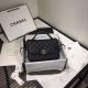 Chanel Black Leather Flap Bag with Gold Metal Accent AS0970