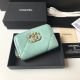 Chanel 19 Zip Card bag AP0949 Light Blue