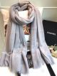 Stylish Grey Chanel Scarf CC2836 for Luxurious Style