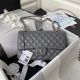 Chanel Classic Handbag in Lambskin with Silver Metal - Dark Grey