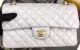 Chanel 2.55 Flap Bag Sheepskin Leather Gold A06375 - OffWhite