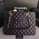 Chanel Caviar Leather Tote Bag Black 20995 - Search Keywords: Chanel, caviar leather, tote bag.