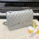 Chanel 2.55 Series Flap Bag Leather A1112CF - Silvery