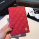 Red Hot Chanel Calfskin Leather & Gold-Tone Metal Wallet A80385