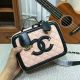 Mini Pink Calfskin Leather Chanel Shoulder Bag 6070 - Search keywords: Chanel, luxury, fashion.