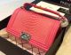 Chanel Boy Flap Shoulder Bag Rosy Python Leather A66095 Silver - Chanel Brand Trending Keywords