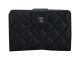Chanel Matelasse Bi-Fold Wallet in Black Cannage Pattern A2621