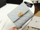 Chanel Calfskin Leather & Gold-Tone Metal Grey A80734