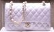 Chanel 2.55 Flap Bag in Silver Caviar Leather A1112 Gold