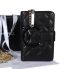 Chanel Black Sheepskin Leather CC Logo Bi-Fold Wallet A50080