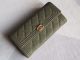 Chanel Boy Matelasse Long Wallet Calfskin Leather Green