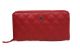 Chanel Matelasse Zip Around Wallet Red A50097