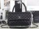 Chanel Classic Top Handle Bag in Black Cannage Pattern A92991