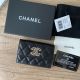 Chanel Calfskin Card Holder in Black AP2735