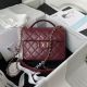 Chanel Red Calfskin Flap Shoulder Bag - AS2892