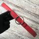 Original Chanel Calf Leather Belt in Red Color 56990 - JK664