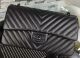 Chanel 2.55 Black Lambskin Chevron Leather Flap Bag(Collectors Edition)