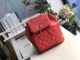 Chanel Grained Calfskin Backpack A57571 in Red with Gold-Tone Metal