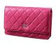 Chanel Matelasse Wallet Sheepskin Leather A31557 Rose