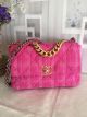 Chanel 19 Flap Bag in Rose Pink - AS1162