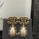 Chanel Earrings with Classic CC Logo