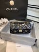 Chanel 2.55 Handbag in Aged Calfskin with Charms and Gold-Tone Metal - Black (A37586) - Authentic