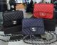 Chanel Classic Mini Flap Bag in Chevron Caviar Leather - V8171