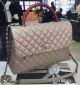 Chanel Classic Top Flap Bag in Original Leather - Grey
