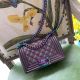 Boy Chanel Flap Shoulder Bag Sheepskin Leather A67085 Purple - Best Quality