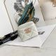 Chanel 19 Zip Card Bag Pearl White