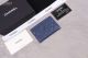 Chanel Classic Card Holder in Grained Calfskin and Gold-Tone Metal Blue