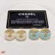 Chanel Style Earrings with Classic CC Logo Embellishment