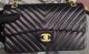 Chanel 2.55 Flap Bag in Black Lambskin Chevron Leather - A5023 Gold with Chanel Brand Keywords