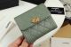 Top Quality Replica Chanel Calfskin Leather & Gold-Tone Metal A80734 Light Green
