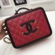 Chanel Red Sheepskin Leather Cosmetic Bag A58695 - Original Quality