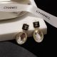 Chanel Inspired Earrings with Classic CC Logo