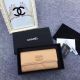 Chanel Sheepskin and Gold-Tone Metal Wallet AP0955 Apricot