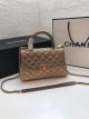 Top Handle Chanel Small Flap Bag Gold A92990 JK4289kr25, Chanel Brand Search Keywords: Best, Top Handle, Small Flap Bag, Gold