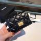 Chanel Classic Wallet in Calfskin & Gold-Tone Metal A80234 Black