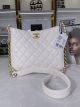 Chanel White Calfskin Shoulder Bag AS3112 with JK2613OG45