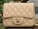 Chanel Classic Mini Flap Bag in Apricot Sheepskin with Gold Hardware A37585