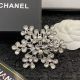 Chanel Brooch with Classic CC Logo and Rhinestones, Timeless Chic Style, Elegant Jewelry Collection
