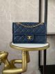 Chanel Flap Bag in Grained Calfskin - Royal Blue AS2357