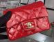 Chanel Classic Mini Flap Bag in Red Patent Leather Gold Hardware CF7171