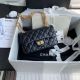 Chanel Black Calfskin Flap Bag A37586 - Authentic, Classic Style