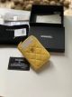 Chanel Calfskin Yellow Card Holder AP1650