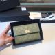 High Quality Imitation Chanel Boy Matelasse Caviar Calfskin Leather Wallet Green